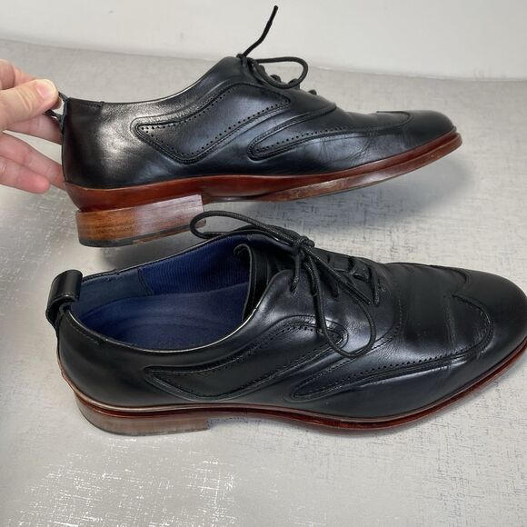 Cole Haan Men\'s 8.5 M Black Leather Washington Grand 2.0 Oxford Shoes C28182 main image 6